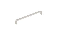 Contemporary Arched 8 Inch (203mm) Center to Center, Overall Length 8-9/32 Inch Brushed Nickel Metal Cabinet Pull/Handle