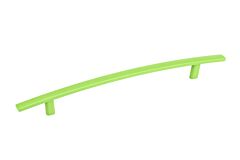 Transitional Flat Bar Style 7-9/16" (192mm) Center to Center, Overall Length 10-7/8" (276mm) Apple Green Hardware Pull/ Handle