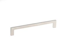 Solid Edge 6" (152mm) Center to Center, Length 6-3/8" Brushed Nickel Cabinet Pull/Handle