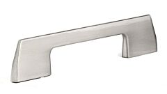 Contemporary Metal Pull 5-1/16" (128mm) Center to Center, Overall Length 7-5/8" (194mm) Brushed Nickel Cabinet Pull/Handle