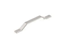 Contemporary 5-1/16" (128mm) Center to Center, Length7-7/8" (200mm) Brushed Nickel, Geometric Metal Cabinet Pull/Handle