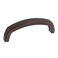 Transitional Metal Pull 3-3/4" (96mm) Center to Center, Overall Length 4-1/8" (104.5mm) Brushed Oil-Rubbed Bronze Cabinet Pull/Handle