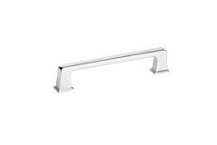 Transitional Metal Pull 5-1/16" (128mm) Center To Center, Overall length 6-7/32" Chrome Cabinet Pull / Handle