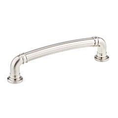 Traditional Metal Pull 5-1/16" (128mm) Center to Center, Overall Length 5-13/16" (148mm) Brushed Nickel Cabinet Pull/Handle