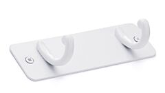 Rok Utility Hook Rack 1-25/32" (45.5mm) in White, ROKH916546WH