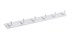 Rok Utility Hook Rack 1-25/32" (45.5mm) in White, ROKH226546WH