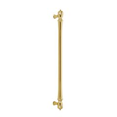 Emtek Concealed Surface Spindle, Unlacquered Brass , 18" (457mm) Center to Center, Overall Length 20-5/8" (524mm) Cabinet Hardware Appliance Pull/ Handle