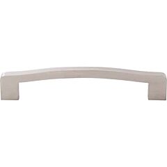 Top Knobs Pull Contemporary Style 6-5/16 Inch (160mm) Center to Center, Overall Length 7-1/16" Brushed Stainless Steel Cabinet Hardware Pull / Handle 