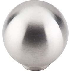 Top Knobs Ball Knob Contemporary Style Brushed Stainless Steel Knob, 1 Inch Diameter