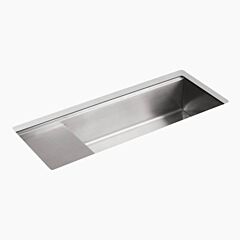 Kohler Stages 43-1/2" (1105 mm) X 17" (432 mm) undermount, Stainless Steel  single-bowl workstation kitchen sink