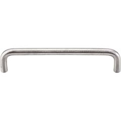Top Knobs Bent Bar Contemporary Style 5-1/16 Inch (128mm) Center to Center, Overall Length 5-3/8" Brushed Stainless Steel Cabinet Hardware Pull / Handle 