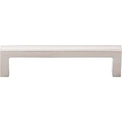 Top Knobs Pull Contemporary Style 5-1/16 Inch (128mm) Center to Center, Overall Length 5-7/16" Brushed Stainless Steel Cabinet Hardware Pull / Handle 