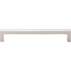 Top Knobs Pull Contemporary Style 7-9/16 Inch (192mm) Center to Center, Overall Length 7-15/16" Brushed Stainless Steel Cabinet Hardware Pull / Handle 