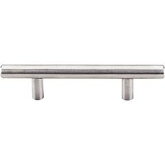 Top Knobs Hollow Bar Pull Contemporary Style 3-Inch (76mm) Center to Center, Overall Length 5-5/16" Brushed Stainless Steel Cabinet Hardware Pull / Handle 