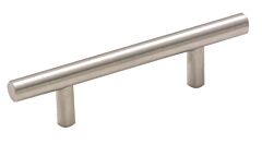 Bar Pulls 3 in (76 mm) Center-to-Center Sterling Nickel Cabinet Pull