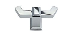 Atlas Sutton Place Contemporary Style 1-7/16" (37mm) Overall Length, Polished Chrome Double Robe Hook