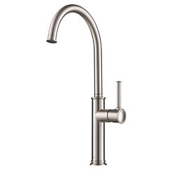 Kraus Sellette Single Handle Kitchen Bar Faucet in Spot Free Stainless Steel