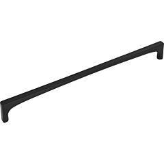 Top Knobs Riverside 8-13/16 Inch (224mm) Center to Center, Overall Length 9-3/16 Inch Flat Black Cabinet Pull/Handle