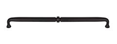 Top Knobs Grace 12" (305mm) Center to Center, Overall Length 12-5/8" (320mm) Flat Black Cabinet Door Pull/Handle
