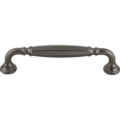 Top Knobs Barrow Style 5-1/16 Inch (128mm) Center to Center, Overall Length 5-7/8 Inch Ash Gray Cabinet Hardware Pull / Handle
