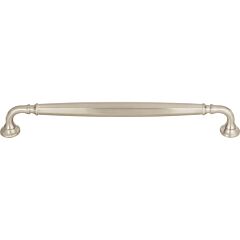 Top Knobs Barrow Style 8-13/16 Inch (224mm) Center to Center, Overall Length 9-5/8 Inch Brushed Satin Nickel Cabinet Hardware Pull / Handle