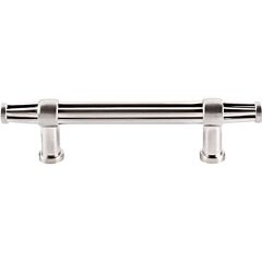Top Knobs Luxor Pull Traditional Style 3-3/4 Inch (96mm) Center to Center, Overall Length 6-Inch Brushed Satin Nickel Cabinet Hardware Pull / Handle 
