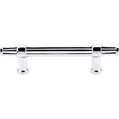 Top Knobs Luxor Pull Traditional Style 3-3/4 Inch (96mm) Center to Center, Overall Length 6-Inch Polished Chrome Cabinet Hardware Pull / Handle 
