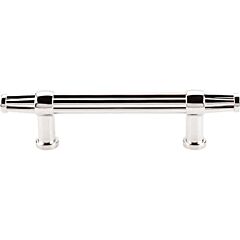 Top Knobs Luxor Pull Traditional Style 3-3/4 Inch (96mm) Center to Center, Overall Length 6-Inch Polished Nickel Cabinet Hardware Pull / Handle 