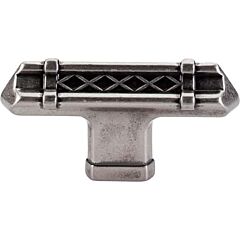 Top Knobs Tower Bridge THandle Contemporary,Transitional Style Pewter Antique Knob, 2-5/8 Inch Overall Length