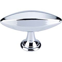 Top Knobs Chareau THandle Small Contemporary, Transitional Style Polished Chrome Knob, 3/4 Inch Diameter