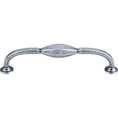 Top Knobs Chareau DPull Small Contemporary, Transitional Style 5-1/16 Inch (128mm) Center to Center, Overall Length 5-3/4" Black Iron Cabinet Hardware Pull / Handle 