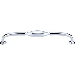 Top Knobs Chareau DPull Large Contemporary, Transitional Style 8-13/16 Inch (224mm) Center to Center, Overall Length 9-5/8" Polished Chrome Cabinet Hardware Pull / Handle 