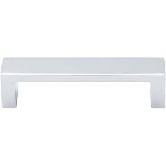 Top Knobs Modern Metro Pull Contemporary Style 3-3/4 Inch (96mm) Center to Center, Overall Length 4-1/8" Polished Chrome Cabinet Hardware Pull / Handle 