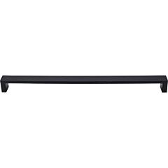 Top Knobs Modern Metro Pull Contemporary Style 12-Inch (305mm) Center to Center, Overall Length 12-3/8" Flat Black Cabinet Hardware Pull / Handle 