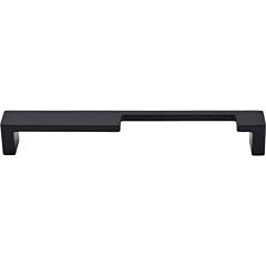 Top Knobs Modern Metro Notch Pull B Contemporary Style 7-Inch (178mm) Center to Center, Overall Length 7-3/8" Flat Black Cabinet Hardware Pull / Handle 