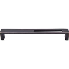 Top Knobs Modern Metro Slot Pull Contemporary Style 7-Inch (178mm) Center to Center, Overall Length 7-3/8" Tuscan Bronze Cabinet Hardware Pull / Handle 