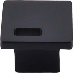 Top Knobs Modern Metro Slot Knob Contemporary Style Flat Black Knob, 1-1/4 Inch Overall Length