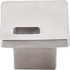 Top Knobs Modern Metro Slot Knob Contemporary Style Brushed Stainless Steel Knob, 1-1/4 Inch Overall Length