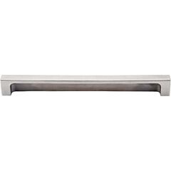 Top Knobs Modern Metro Tab Pull Contemporary Style 8-Inch (203mm) Center to Center, Overall Length 8-1/2" Brushed Stainless Steel Cabinet Hardware Pull / Handle 