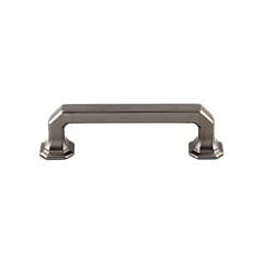 Top Knobs Emerald Style 3-3/4 Inch (96mm) Center to Center, Overall Length 4-11/16 Inch Ash Gray Cabinet Hardware Pull / Handle
