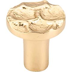 Top Knobs Cobblestone Round Knob Contemporary, Old World, Rustic Style Brass Knob, 1-1/8 Inch Diameter