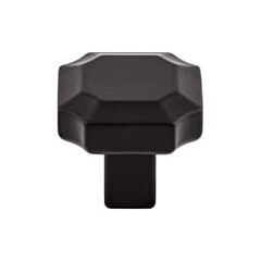 Top Knobs Davenport Knob, Transitional Style Flat Black Knob, 1-1/4 Inch Overall Length