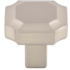 Top Knobs Ellis Collection 1-1/4" (32mm) Length Geometric Cabinet Knob 1-3/16" (30.5mm) Overall Projection, Brushed Satin Nickel