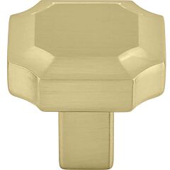 Top Knobs Ellis Collection 1-1/4" (32mm) Length Geometric Cabinet Knob 1-3/16" (30.5mm) Overall Projection, Honey Bronze