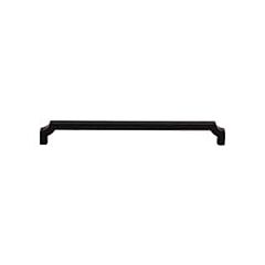 Top Knobs Davenport 8-13/16 Inch (224mm) Center to Center, Overall Length 9-3/16 Inch Flat Black Cabinet Pull/Handle