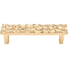Top Knobs Cobblestone Pull Contemporary, Old World, Rustic Style 3-3/4 Inch (96mm) Center to Center, Overall Length 4-5/8" Brass Cabinet Hardware Pull / Handle 