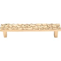 Top Knobs Cobblestone Pull Contemporary, Old World, Rustic Style 5-1/16 Inch (128mm) Center to Center, Overall Length 5-7/8" Brass Cabinet Hardware Pull / Handle 