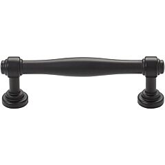 Regent's Park Collection Ulster Pull 3-3/4" (96mm) Center to Center, 4-9/16" Length, Flat Black Cabinet Hardware Pull / Handle
