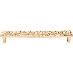 Top Knobs Cobblestone Pull Contemporary, Old World, Rustic Style 7-9/16 Inch (192mm) Center to Center, Overall Length 8-3/8" Brass Cabinet Hardware Pull / Handle 