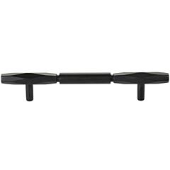 Top Knobs Kingsmill 5-1/16" (128mm) Center to Center, 7-9/16" Overall Length, Flat Black Cabinet Pull / Handle